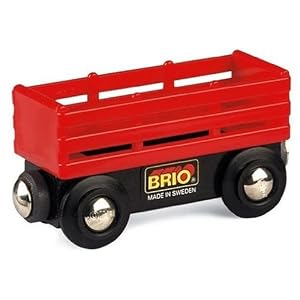 Brio Red Cattle Wagon by 