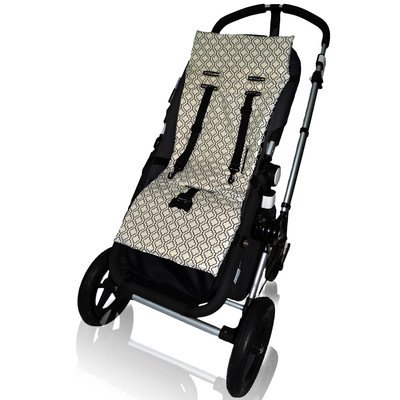 Tivoli Couture Nu Comfort Memory Foam Stroller Pad and Seat Liner, Metro White image