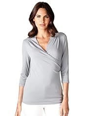 Modal Blend Mock Wrap Top