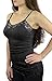 Belle Donne Camisole Tops for Women Adjustable Spaghetti Strap Tank Tops Plus Size black Camisoles for Women - Black Small