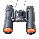 Ruby Coated Lens 10x25 Compact Binoculars Free Case