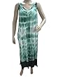 Boho Sundress Bohemian Fashion Green Long Maxi Dress