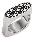 Sterling Silver Crossover Ring from The Swirl Collection by Zina