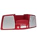 Waowa Portable Desktop Speakers w/ USB Cradle (Red)
