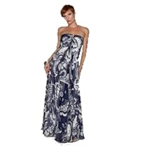 Hot Sale Sexy Unique Chiffon Silk Print Dress M