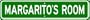 MARGARITO ROOM SIGN - Personalized Gift Boy or Girl, Aluminum