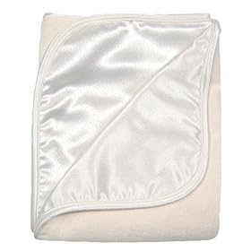 Bumkins Organic Cotton Satin Touch Receiving Blanket - Natural