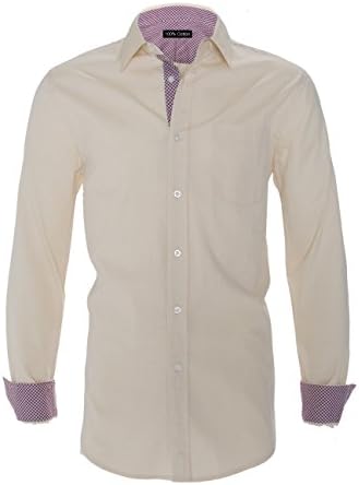 Men's 100% Cotton SLIM Fit Button-Down Long Sleeve Year Round OXFORD Shirts