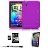 Purple Cover Protective Slim Durable Silicon Skin Case for HTC Flyer 3G WiF ....