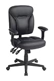 Ergonomic Upholstered Office Chair in Black