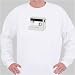 Sewing Machine Sweatshirt Small White
