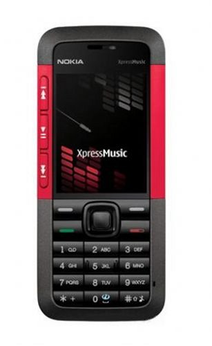 Nokia 5310 Unlocked Cell Phone with 2 MP Camera, MP3/Video Player, MicroSD Slot--International Version with No Warranty (Red)