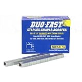 Duo Fast 5012C 20 Gauge Galvanized Staple 1/2-Inch Crown x 3/8-Inch Length, 5000 Pack