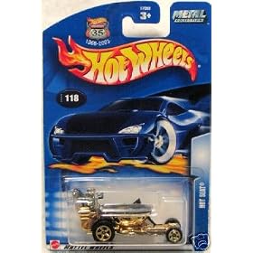 Mattel Hot Wheels 2003 1:64 Scale Gold Hot Seat Die Cast Car #118 by Mattel