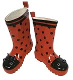Kidorable Ladybug Rainboots, toddler size 4/5 to youth size 2