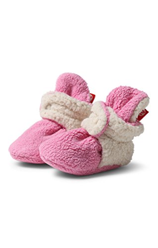 Zutano Newborn Cozie Furry Lined Booties Hot Pink Hot Pink 3 Months