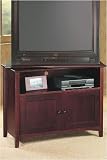Hawthorne Swivel Tv/vcr Stand 31hx39.5w Dark Cherry
