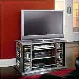Dimensions 32 TV Stand in Silver and Black