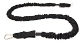 Black Tube Band Shielded with Nylon Sheath by Body Bands | Carabiner Ends | Extra Heavy Resistance | 48