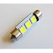 37mm High Power 3 SMD LED Festoon Dome Bulb White 12 Volt DC