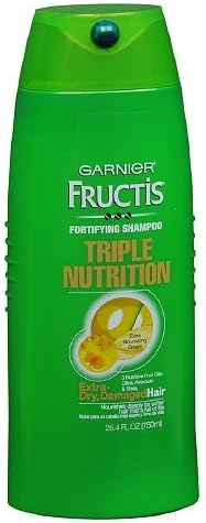 Garnier Fructis Haircare Triple Nutrition Extra Nourishing Cream Fortifying Shampoo-25.4 fl oz (750 ml)