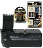 Opteka Professional Battery Grip with 8 Batteries and Charger for Canon EOS Digital Rebel XT & Rebel XTi