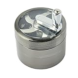 Jiatai Hand Crank Chamber Grinder for Herb/Spice/Tobacco/Coffee with black color