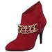 B. MAKOWSKY Women's Holly Ankle Boot,Red,8.5 M US