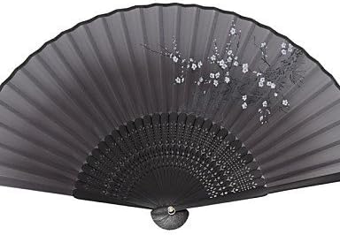 Silk Fans and parasols - 1 Piece/Set Hand Fans Garden Theme / Asian Theme / Floral Theme / Butterfly Theme Black