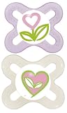 from MAM MAM 0-2 Months Pink Start Soothers (2-Pack)
