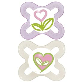 MAM 0-2 Months Pink Start Soothers (2-Pack)