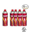 12 Butane Fuel GasOne Canisters for Portable Camping Stoves