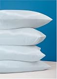 Zip and Block Extra Soft Block Anti Allergen Pillow Encasing, White, Queen