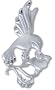 Sterling Silver Hummingbird and Flower Charm
