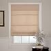 Natural Scroll Jacquard Fabric Roman Shade
