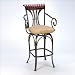 Fairfield Faux Suede Bar Stool W/ Memory Swivel - Hillsdale 4706-831
