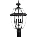 Quoizel Lighting, 23 in. Medici Bronze Newbury Traditional Outdoor Post Lantern-NY9043Z