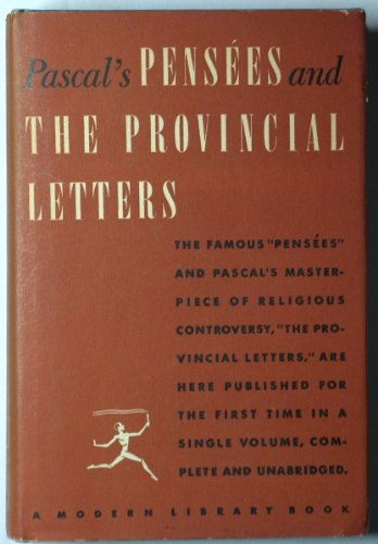 Pensees: The Provincial Letters (The Modern Library of the World's Best Books)