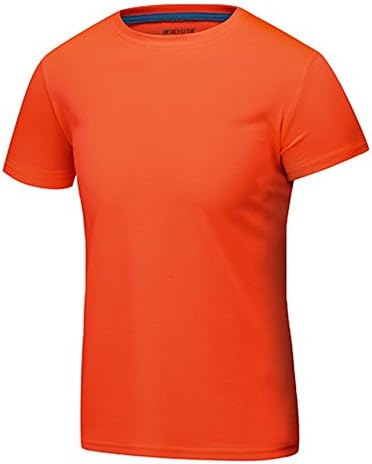 Cloudy Arch Mens Crewneck Short Sleeve T-Shirt(Orange, M)