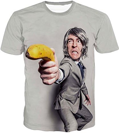 Coloroo Men's Fashion 3D Print Hip Hop T-Shirts