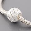 Andante-Stones 925 Silber Stardust Bead Element Kugel f�r European Beads Modul Armband + Organzas�ckchen