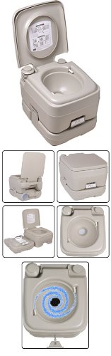 2.8 Gallon Portable Camping Toilet Outdoor Flush Potty