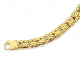 14K Yellow Gold Byzantine Link Bracelet - 8 inches - 10.00mm