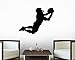 Football Silhouette Wall Decal by Wallmonkeys Peel and Stick Graphic (12 in W x 9 in H) WM291857