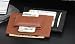 Genuine Leather Money Clip & Credit Card Holder with Window