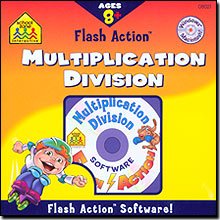 SCHOOL ZONE Flash Action Multiplication And Division for Windows and Macintosh