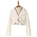 FAYBOX Cozy Faux Fur Flower Girl Bolero Shrug Accessories Princess Cape Coat Party Dress Up Jacket Size L