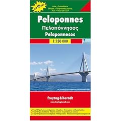 Peloponnese, Greece Road and Tourist Map (Road and Leisure Time Map): Freytag-Berndt