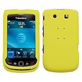 MyBat BlackBerry Torch 9800 Lizzo Ruberized Phone Protector Cover - Yellow