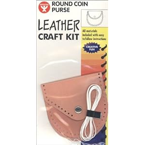 Round Coin Purse Leather Craft Kit Round Coin Purse Leather Craft Kit